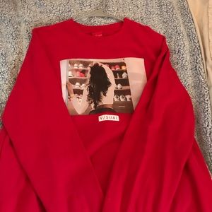 V/sual rare sneaker head crewneck